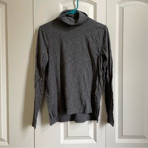 NWOT Madewell cotton turtleneck in heather grey size S